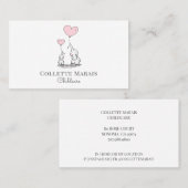 Carte de visite de garde d'enfants illustrée (Devant / Derrière)