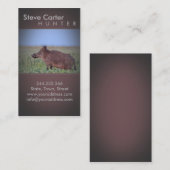 Carte de visite de garde forestière de forestier (Devant / Derrière)