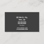 carte de visite de garderie (Dos)