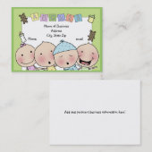 Carte de visite de garderie (Devant / Derrière)