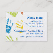 Carte de visite de garderie pour enfants (Devant)