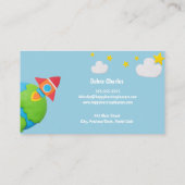 Carte de visite de garderie pour enfants (Dos)