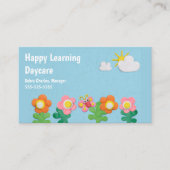 Carte de visite de garderie pour enfants (Devant)