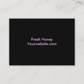 Carte de visite de gardien d'abeille (Dos)