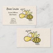 Carte de visite de gardien d'abeille (Devant / Derrière)