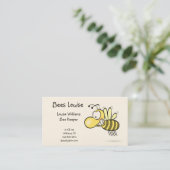 Carte de visite de gardien d'abeille (Debout devant)