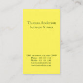 Carte de visite de gardien d'abeilles (Dos)