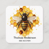 Carte de visite de gardien d'abeilles (Devant)