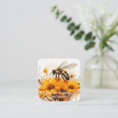 Carte de visite de gardien d'abeilles (Debout devant)