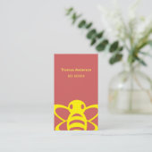 Carte de visite de gardien d'abeilles (Debout devant)