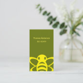 Carte de visite de gardien d'abeilles (Debout devant)