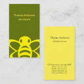 Carte de visite de gardien d'abeilles (Devant / Derrière)