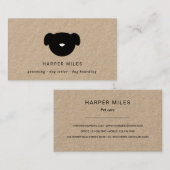 carte de visite de gardien de chien du logo rustiq (Devant / Derrière)