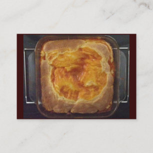 Carte de visite de gâteau à la confiture d'abricot