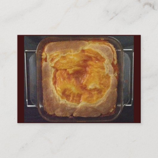 Carte de visite de gâteau à la confiture d'abricot (Devant)