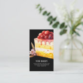 Carte de visite de gâteau cerise (Debout devant)