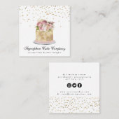 Carte de visite de gâteau et de boulangerie Gold & (Devant / Derrière)