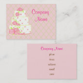 Carte de visite de gâteau mariage (Devant / Derrière)