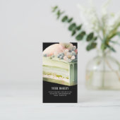 Carte de visite de gâteau Matcha (Debout devant)