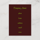 Carte de visite de gâteaux (Dos)