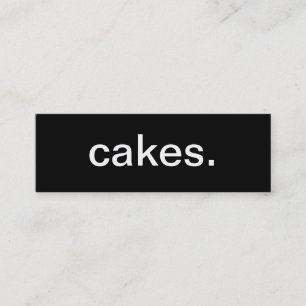 Carte de visite de gâteaux