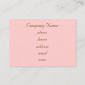 Carte de visite de gâteaux (Dos)