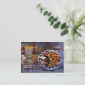 Carte de visite de gaufres (Debout devant)