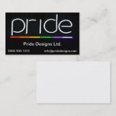 Carte de visite de gay pride (Devant / Derrière)
