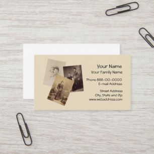 Carte de visite de généalogiste