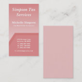 Carte de visite de Geo Tech, Rose Blush (Devant / Derrière)