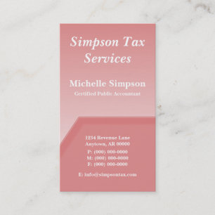 Carte de visite de Geo Tech, Rose Blush