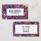 carte de visite de géométrie craqué (Devant / Derrière)