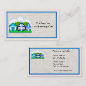 Carte de visite de gestion des propriétés (Devant / Derrière)