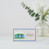 Carte de visite de gestion des propriétés (Debout devant)