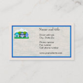 Carte de visite de gestion des propriétés (Dos)