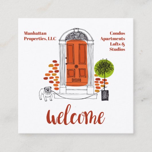 carte de visite de gestion des propriétés (Devant)