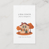 Carte de visite de gestion immobilière avec QR Cod (Devant)