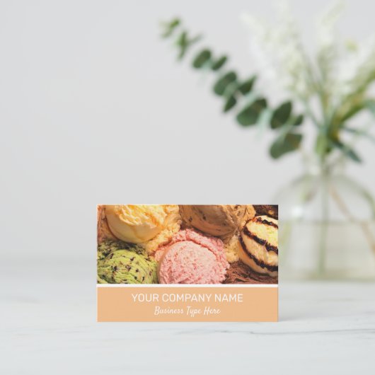 Carte de visite de glace (Debout devant)