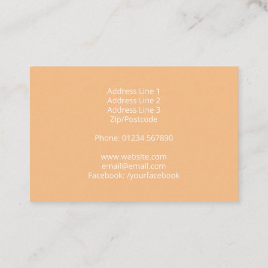 Carte de visite de glace (Dos)