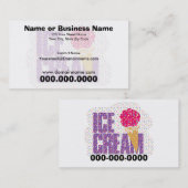 Carte de visite de glace (Devant / Derrière)