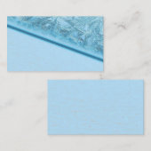 Carte de visite de glace bleu (Devant / Derrière)