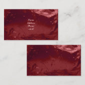 Carte de visite de glace de canneberge (Devant / Derrière)