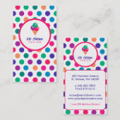 Carte de visite de glacier (Devant / Derrière)