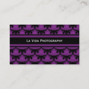Carte de visite de glam cosmopolite, violet