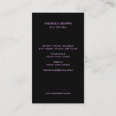 Carte de visite de Glıtter Seahorse (Dos)