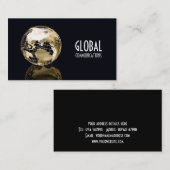 Carte de visite de globe (Devant / Derrière)