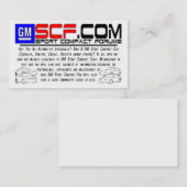 carte de visite de GMSCF.com (Devant / Derrière)