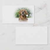 Carte de visite de golden retriever (Devant / Derrière)