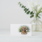 Carte de visite de golden retriever (Debout devant)