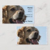 Carte de visite de golden retriever (Devant / Derrière)